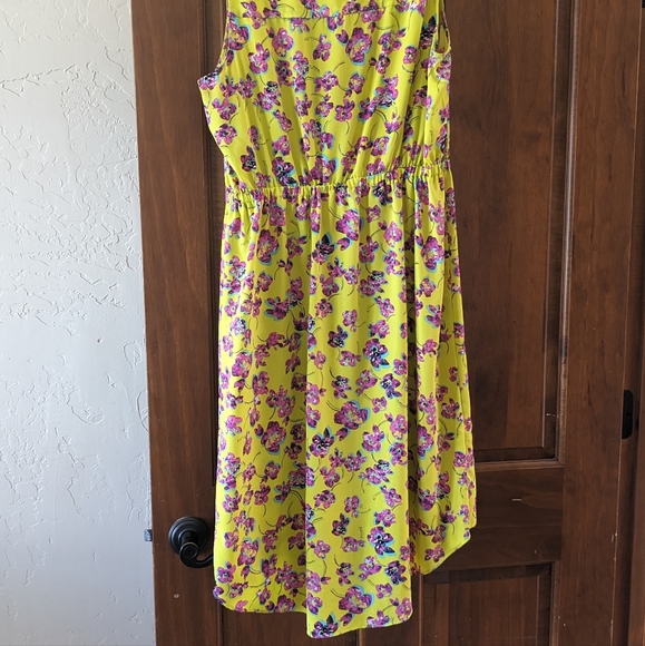 High Low Flower Tank Dress - Picture 3 of 3